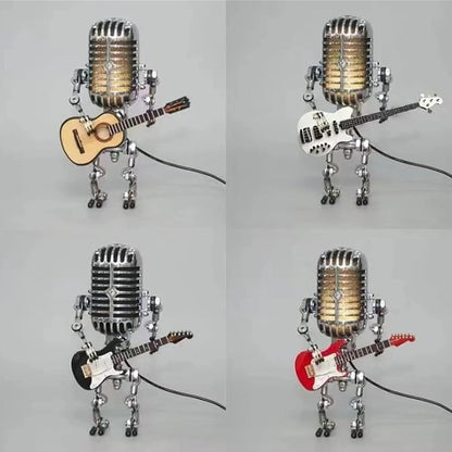 ARTYSTYCZNA LAMPA BIURKOWA STEAMPUNK – METALOWA RZEŹBA Z OŚWIETLENIEM USB