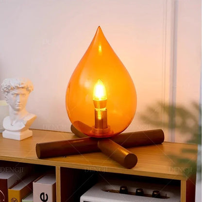 LUKSUSOWA LAMPA STOŁOWA RETRO