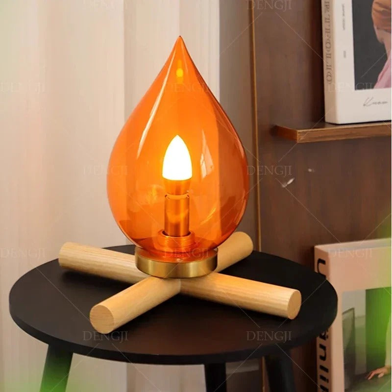 LUKSUSOWA LAMPA STOŁOWA RETRO