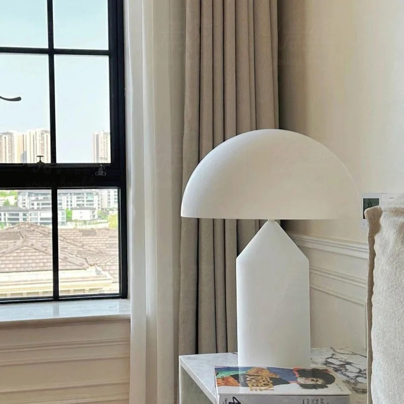 NOWOCZESNA LAMPA STOŁOWA LED „MUSHROOM” – ZŁOTA, NORDYCKI LUKSUS I OCHRONA OCZU