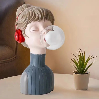 DUŃSKA LAMPA STOŁOWA „DZIEWCZYNKA Z BĄBELKAMI”