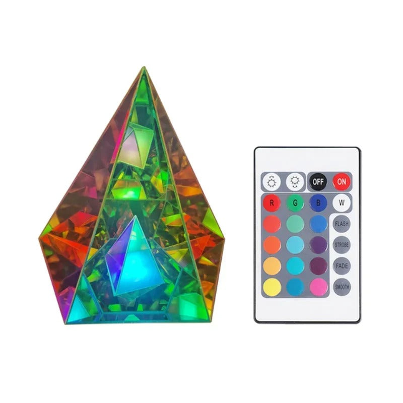 KOLOROWA LAMPA STOŁOWA „KOSTKA”