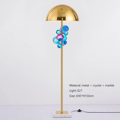 KREATYWNE KRYSTALICZNE LAMPY PODŁOGOWE